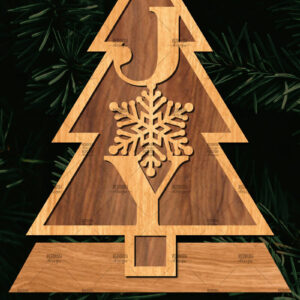 Intra απο ξύλο plywood  Χρώμα wenge 3mm-4mm πάχος - Στάση κοπής με λέιζερ Χριστουγεννιάτικα δέντρα Δίασταση 20x20 cm INTRAFABR-101756601