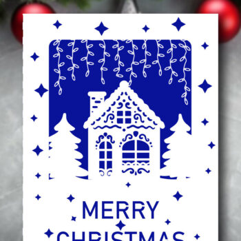 Intra απο ξύλο plywood  Χρώμα wenge 3mm-4mm πάχος - Christmas Ultimate Card Bundle Δίασταση 15x15 cm INTRAFABR-100535687 - Image 5