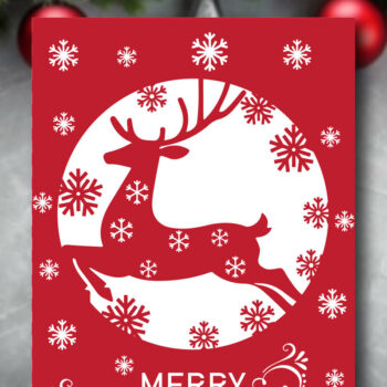 Intra απο ξύλο plywood  Χρώμα wenge 3mm-4mm πάχος - Christmas Ultimate Card Bundle Δίασταση 15x15 cm INTRAFABR-100535687 - Image 10