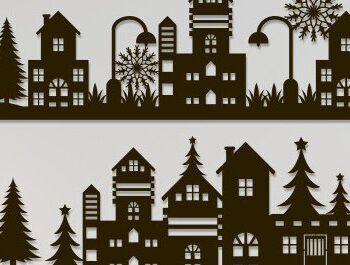 Intra απο ξύλο plywood  Χρώμα wenge 3mm-4mm πάχος - Χριστουγεννιάτικη χωριάτικη κοπή χαρτιού Δίασταση 15x15 cm INTRAFABR-103869386 - Image 1