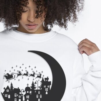 Intra απο ξύλο plywood Χρώμα wenge 3mm-4mm πάχος - Christmas Village , Xmas Town DXF Δίασταση 15x15 cm INTRAFABR-105340566 - Image 2