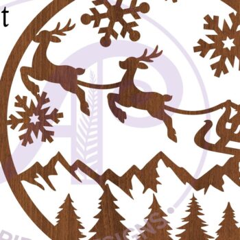 Intra απο ξύλο plywood  Χρώμα wenge 3mm-4mm πάχος - Χριστουγεννιάτικες επιγραφές τοίχου 2 Επιλογές, Δίασταση 40x50 cm INTRAFABR-103869364 - Image 4