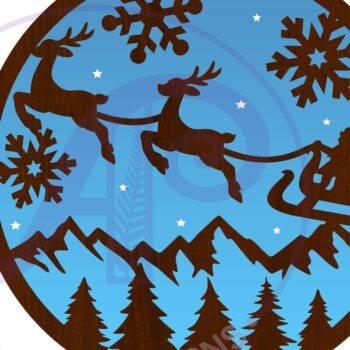 Intra απο ξύλο plywood  Χρώμα wenge 3mm-4mm πάχος - Χριστουγεννιάτικες επιγραφές τοίχου 2 Επιλογές, Δίασταση 40x50 cm INTRAFABR-103869364 - Image 5