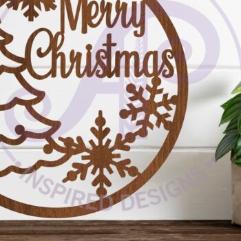 Intra απο ξύλο plywood  Χρώμα wenge 3mm-4mm πάχος - Χριστουγεννιάτικες επιγραφές τοίχου 2 Επιλογές, Δίασταση 40x50 cm INTRAFABR-103869369 - Image 3