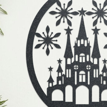 Intra απο ξύλο plywood  Χρώμα wenge 3mm-4mm πάχος - Χριστουγεννιάτικη διακόσμηση τοίχου με Δίασταση 15x15 cm INTRAFABR-103869089 - Image 1