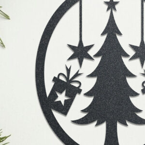 Intra απο ξύλο plywood  Χρώμα wenge 3mm-4mm πάχος - Χριστουγεννιάτικη διακόσμηση τοίχου με Δίασταση 15x15 cm INTRAFABR-103869957