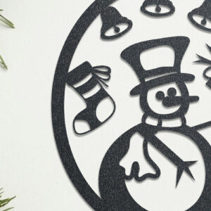 Intra απο ξύλο plywood  Χρώμα wenge 3mm-4mm πάχος - Χριστουγεννιάτικη διακόσμηση τοίχου με Δίασταση 15x15 cm INTRAFABR-101560328