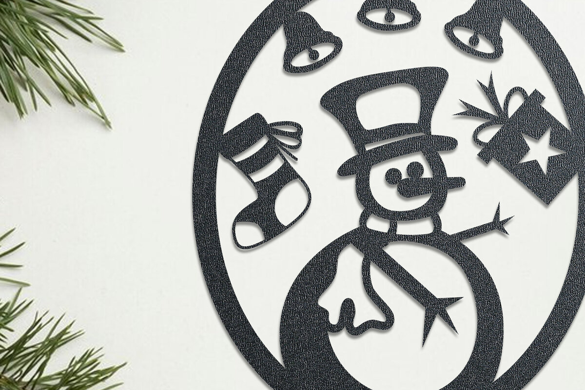 Intra απο ξύλο plywood  Χρώμα wenge 3mm-4mm πάχος - Χριστουγεννιάτικη διακόσμηση τοίχου με Δίασταση 15x15 cm INTRAFABR-101560328