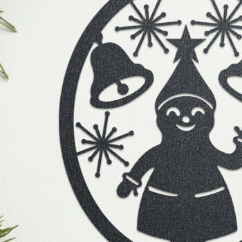 Intra απο ξύλο plywood  Χρώμα wenge 3mm-4mm πάχος - Χριστουγεννιάτικη διακόσμηση τοίχου με Δίασταση 15x15 cm INTRAFABR-101560030 - Image 1