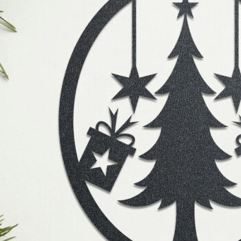 Intra απο ξύλο plywood  Χρώμα wenge 3mm-4mm πάχος - Χριστουγεννιάτικη διακόσμηση τοίχου LaserCut Bundle Δίασταση 15x15 cm INTRAFABR-101560197 - Image 4