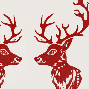 Intra απο ξύλο plywood  Χρώμα wenge 3mm-4mm πάχος - Χριστουγεννιάτικη διακόσμηση τοίχου Cut File Bundle Δίασταση 4x4 cm INTRAFABR-16687396 - Image 4