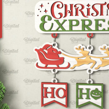 Intra απο ξύλο plywood Χρώμα wenge 3mm-4mm πάχος - με λέιζερ χριστουγεννιάτικο σημάδι καλωσορίσματος Δίασταση 15x15 cm INTRAFABR-31611760 - Image 1