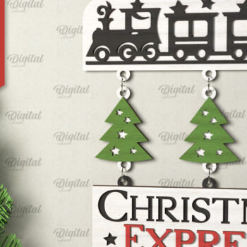 Intra απο ξύλο plywood  Χρώμα wenge 3mm-4mm πάχος - Πακέτο κοπής με λέιζερ χριστουγεννιάτικα σημάδια καλωσορίσματος Δίασταση 15x15 cm INTRAFABR-121134882 - Image 6