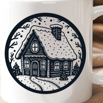 Intra απο ξύλο plywood Χρώμα wenge 3mm-4mm πάχος - Χριστουγεννιάτικο ιδιότροπο μελόψωμο σπίτι Δίασταση 15x15 cm INTRAFABR-121134891 - Image 8