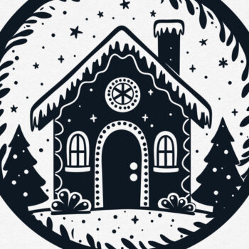 Intra απο ξύλο plywood Χρώμα wenge 3mm-4mm πάχος - Χριστουγεννιάτικο ιδιότροπο μελόψωμο σπίτι Δίασταση 15x15 cm INTRAFABR-121134891 - Image 9