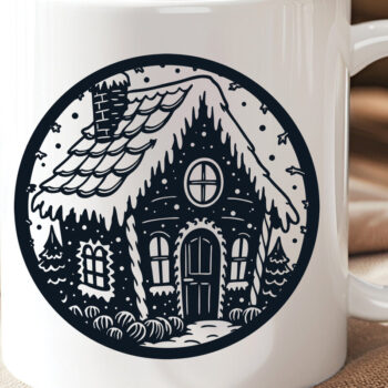 Intra απο ξύλο plywood Χρώμα wenge 3mm-4mm πάχος - Χριστουγεννιάτικο ιδιότροπο μελόψωμο σπίτι Δίασταση 15x15 cm INTRAFABR-121134879 - Image 8