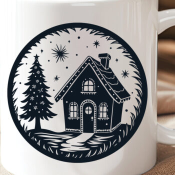 Intra απο ξύλο plywood Χρώμα wenge 3mm-4mm πάχος - Χριστουγεννιάτικο ιδιότροπο μελόψωμο σπίτι Δίασταση 15x15 cm INTRAFABR-31611717 - Image 5