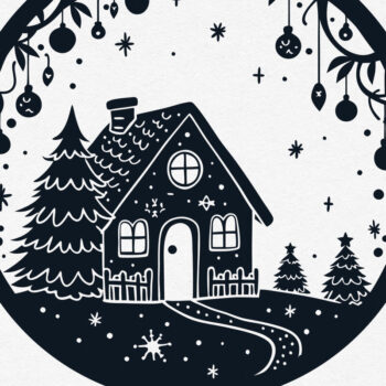 Intra απο ξύλο plywood Χρώμα wenge 3mm-4mm πάχος - Χριστουγεννιάτικο ιδιότροπο μελόψωμο σπίτι Δίασταση 15x15 cm INTRAFABR-115722040 - Image 6