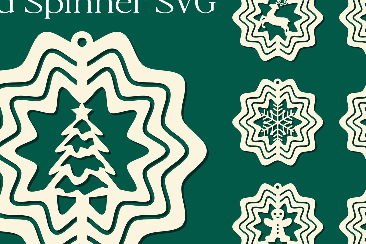 Intra απο ξύλο plywood  Χρώμα wenge 3mm-4mm πάχος - Christmas Wind Spinner Papercut Δίασταση 15x15 cm INTRAFABR-98131567