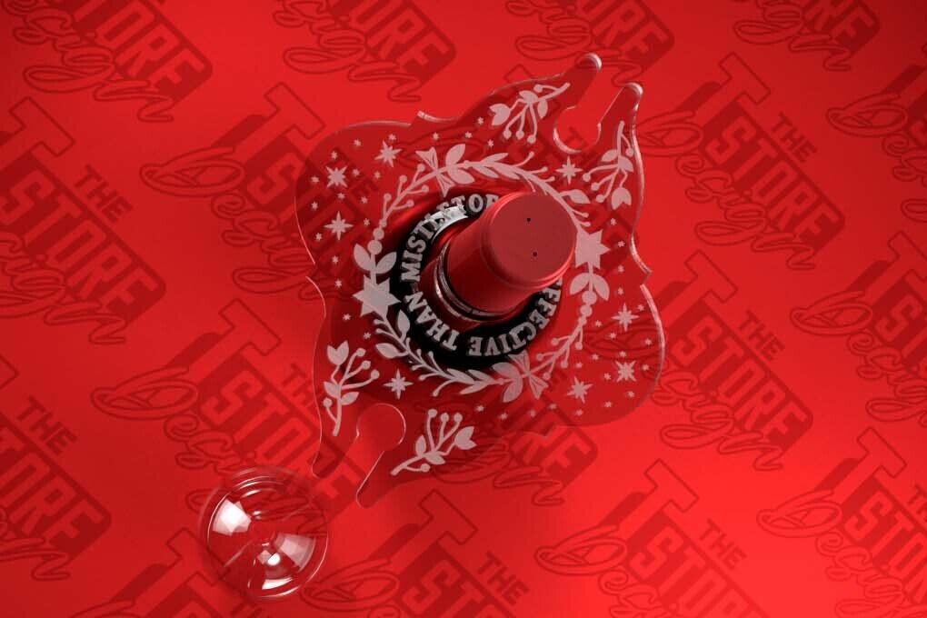 Intra απο ξύλο plywood  Χρώμα wenge 3mm-4mm πάχος - Christmas Wine Caddy Δίασταση 15x15 cm INTRAFABR-97360265