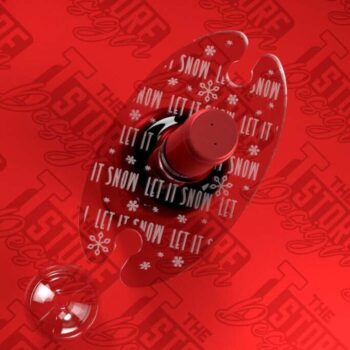 Intra απο ξύλο plywood Χρώμα wenge 3mm-4mm πάχος - Christmas Wine Caddy Δίασταση 15x15 cm INTRAFABR-97360354 - Image 1