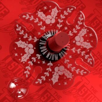 Intra απο ξύλο plywood  Χρώμα wenge 3mm-4mm πάχος - Christmas Wine Caddy Δίασταση 15x15 cm INTRAFABR-97359820 - Image 4