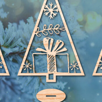 Intra απο ξύλο plywood Χρώμα wenge 3mm-4mm πάχος - Χριστουγεννιάτικο Χειμερινό Πακέτο Δίασταση 25x25 cm INTRAFABR-90450015 - Image 8