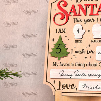 Intra απο ξύλο plywood  Χρώμα wenge 3mm-4mm πάχος - Πίνακες ευχών Χριστουγέννων Πακέτο κοπής με λέιζερ Δίασταση 15x15 cm INTRAFABR-87756695 - Image 4