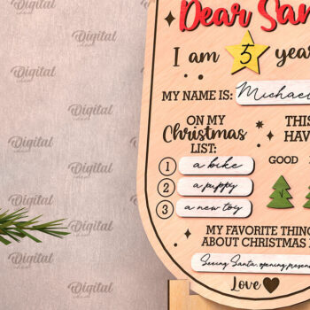 Intra απο ξύλο plywood  Χρώμα wenge 3mm-4mm πάχος - Πίνακες ευχών Χριστουγέννων Πακέτο κοπής με λέιζερ Δίασταση 15x15 cm INTRAFABR-87756695 - Image 7