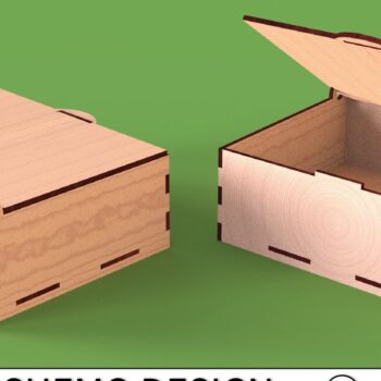 Intra απο ξύλο plywood Χρώμα wenge 3mm-4mm πάχος - Χριστουγεννιάτικο κουτί ευχών για Δίασταση 20x20 cm INTRAFABR-87756731 - Image 3