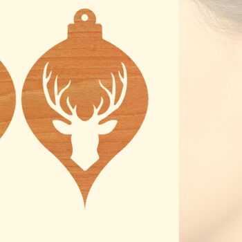 Intra απο ξύλο plywood Χρώμα wenge 3mm-4mm πάχος - Χριστουγεννιάτικα Ξύλινα Σκουλαρίκια Δίασταση 3x3 cm INTRAFABR-118214486 - Image 1