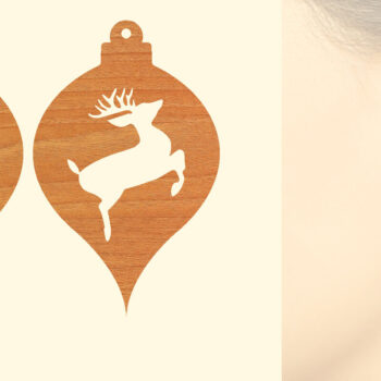 Intra απο ξύλο plywood  Χρώμα wenge 3mm-4mm πάχος - Χριστουγεννιάτικα Ξύλινα Σκουλαρίκια Δίασταση 3x3 cm INTRAFABR-86307486 - Image 1