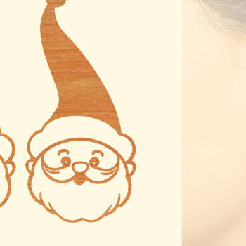 Intra απο ξύλο plywood  Χρώμα wenge 3mm-4mm πάχος - Χριστουγεννιάτικα Ξύλινα Σκουλαρίκια Δίασταση 3x3 cm INTRAFABR-117941644 - Image 1