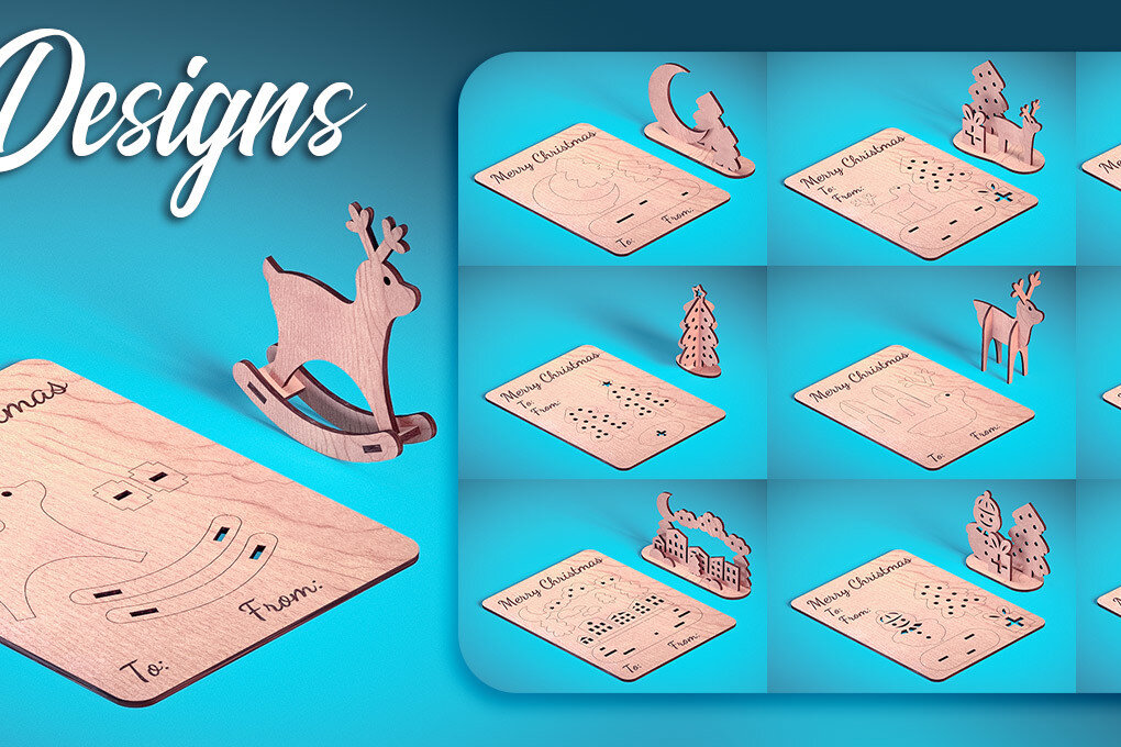 Intra απο ξύλο plywood  Χρώμα wenge 3mm-4mm πάχος - Χριστουγεννιάτικη Ξύλινη Κάρτα Δίασταση 15x15 cm INTRAFABR-117679248