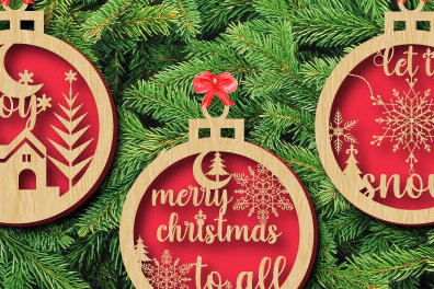 Intra απο ξύλο plywood  Χρώμα wenge 3mm-4mm πάχος - Χριστουγεννιάτικο Ξύλινο Στολίδι Bundle1050 Δίασταση 6x6 cm INTRAFABR-108111801