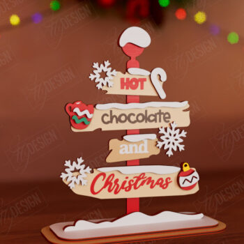 Intra απο ξύλο plywood Χρώμα wenge 3mm-4mm πάχος - Χριστουγεννιάτικη Ξύλινη Πινακίδα | Χριστουγεννιάτικη διακόσμηση Δίασταση 15x15 cm INTRAFABR-111778796 - Image 1