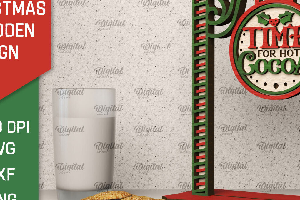 Intra απο ξύλο plywood  Χρώμα wenge 3mm-4mm πάχος - Χριστουγεννιάτικη ξύλινη πινακίδα κοπής με λέιζερ Δίασταση 15x15 cm INTRAFABR-52457606