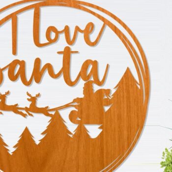 Intra απο ξύλο plywood  Χρώμα wenge 3mm-4mm πάχος - Χριστουγεννιάτικο στεφάνι 4 Δίασταση 30x20 cm INTRAFABR-52454098 - Image 1