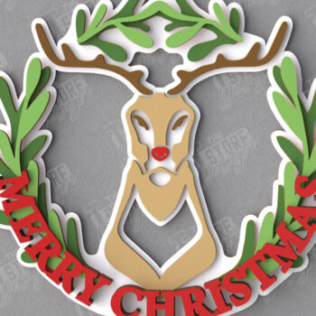 Intra απο ξύλο plywood  Χρώμα wenge 3mm-4mm πάχος - Δέσμη Χριστουγεννιάτικων Στεφανιών | Διακόσμηση βεράντας Δίασταση 15x15 cm INTRAFABR-52454271 - Image 7