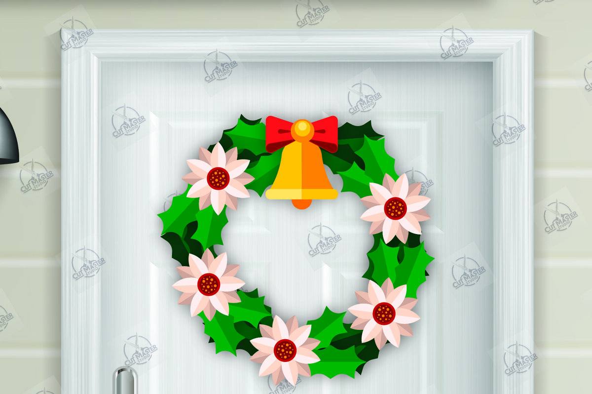 Intra απο ξύλο plywood  Χρώμα wenge 3mm-4mm πάχος - Χριστουγεννιάτικο στεφάνι Δίασταση 15x15 cm INTRAFABR-97660618