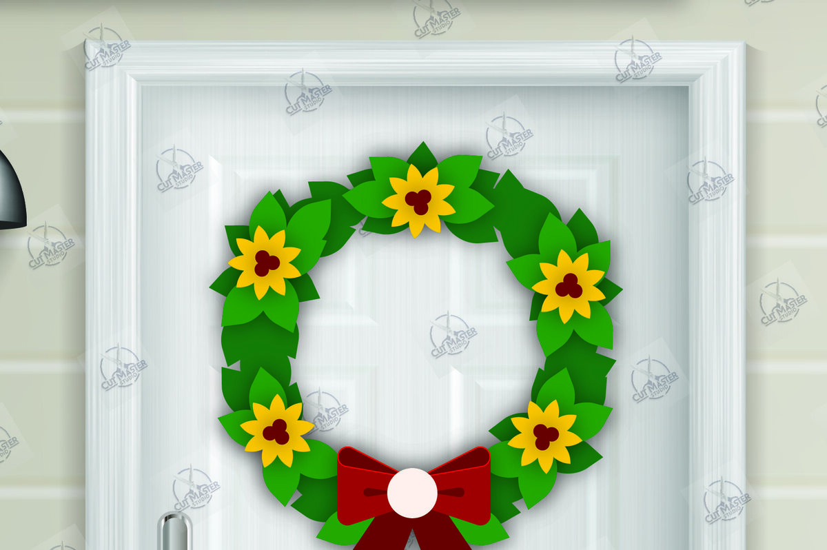 Intra απο ξύλο plywood  Χρώμα wenge 3mm-4mm πάχος - Χριστουγεννιάτικο στεφάνι Δίασταση 15x15 cm INTRAFABR-97660791