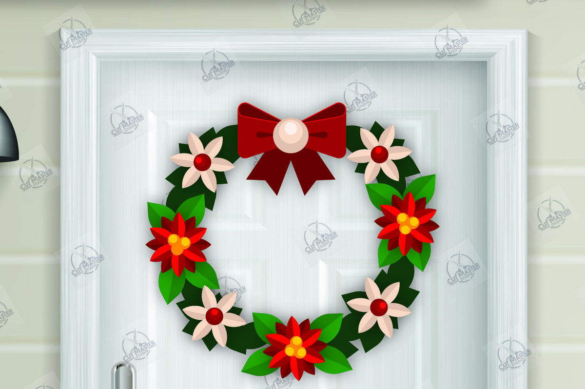 Intra απο ξύλο plywood  Χρώμα wenge 3mm-4mm πάχος - Χριστουγεννιάτικο στεφάνι Δίασταση 15x15 cm INTRAFABR-97660851