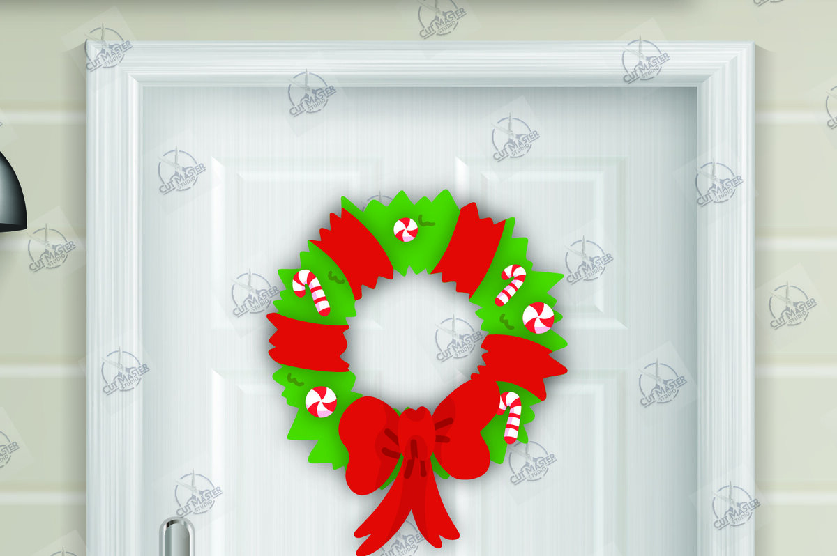 Intra απο ξύλο plywood  Χρώμα wenge 3mm-4mm πάχος - Χριστουγεννιάτικο στεφάνι Δίασταση 15x15 cm INTRAFABR-97655729