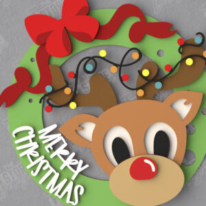 Intra απο ξύλο plywood  Χρώμα wenge 3mm-4mm πάχος - Χριστουγεννιάτικο στεφάνι | Διακόσμηση βεράντας | Αργία Δίασταση 15x15 cm INTRAFABR-52454895