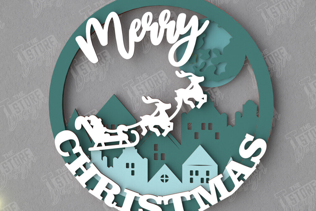 Intra απο ξύλο plywood  Χρώμα wenge 3mm-4mm πάχος - Χριστουγεννιάτικο στεφάνι | Διακόσμηση βεράντας | Αργία Δίασταση 15x15 cm INTRAFABR-52455036