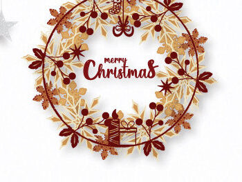 Intra απο ξύλο plywood  Χρώμα wenge 3mm-4mm πάχος - Χριστουγεννιάτικο στεφάνι Wooden Layer 800 Δίασταση 15x15 cm INTRAFABR-71458853 - Image 2