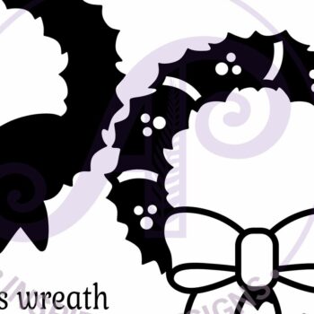 Intra απο ξύλο plywood  Χρώμα wenge 3mm-4mm πάχος - Χριστουγεννιάτικο στεφάνι τοίχου, Δίασταση 40x50 cm INTRAFABR-35001749 - Image 3