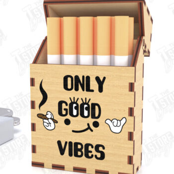 Intra απο ξύλο plywood  Χρώμα wenge 3mm-4mm πάχος - Κοπή Laser Box | Κουτί καπνού Δίασταση 20x20 cm INTRAFABR-71661742 - Image 1