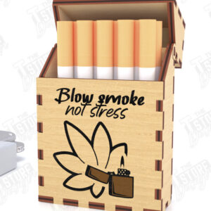 Intra απο ξύλο plywood 3mm-4mm πάχος - Κοπή Laser Box | Κουτί καπνού Δίασταση 20x20 cm INTRAFABR-120158717
