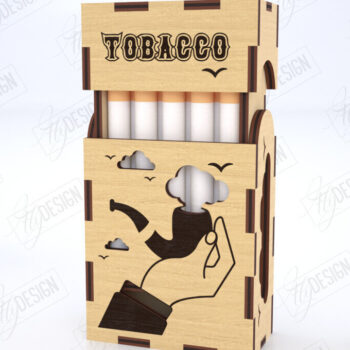 Intra απο ξύλο plywood Χρώμα wenge 3mm-4mm πάχος - Κοπή Laser Box | Κουτί καπνού Δίασταση 20x20 cm INTRAFABR-52456843 - Image 1